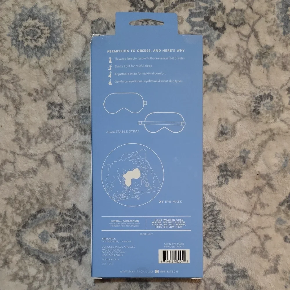 NIB Disney Princess Kitsch Satin Eye Mask - Picture 2 of 4